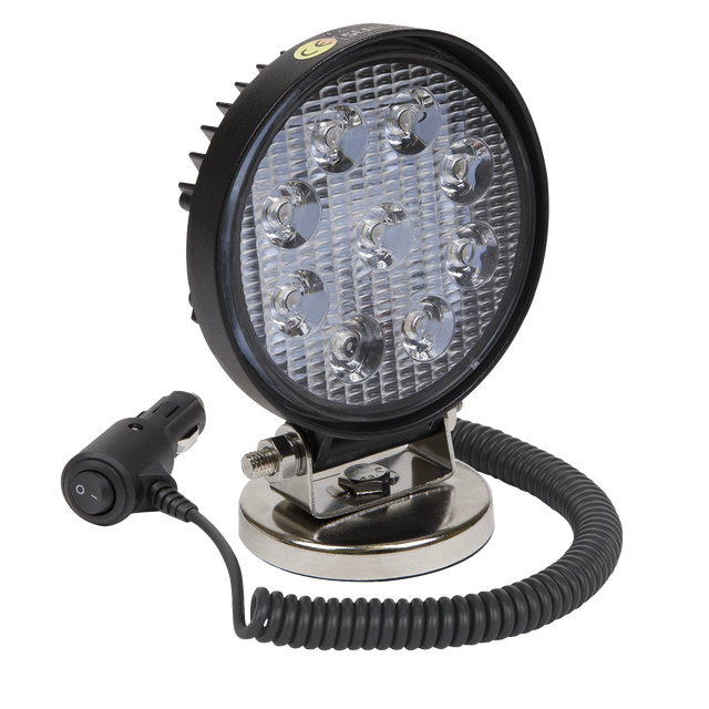 Sealey LED3RM Round Worklight with Magnetic Base 27W SMD LED