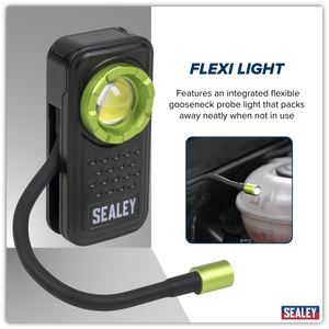 Sealey LED600FX Pocket Light with Flexi Inspection Light 8W COB LED & 1W SMD LED - additional view 10