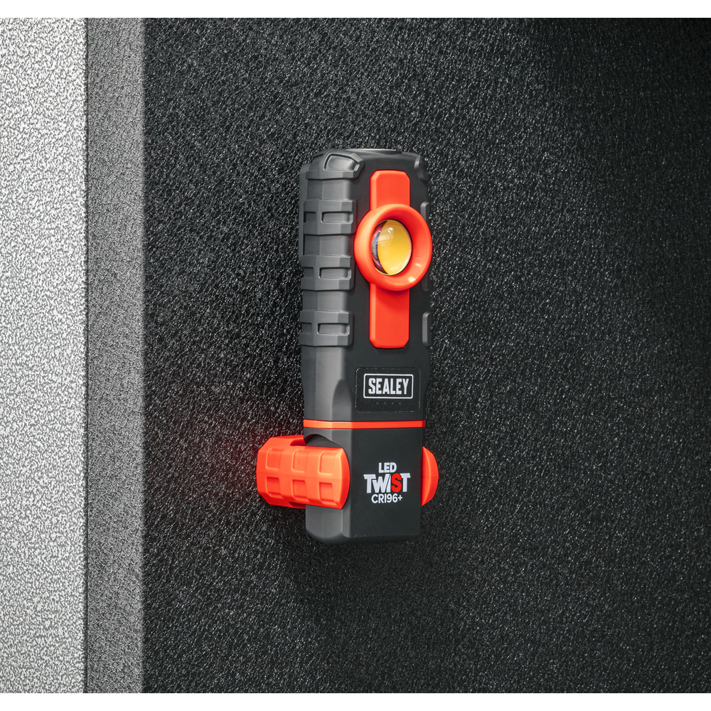 Sealey LED601CM LED Twist® Rechargeable Inspection Light 6W COB LED & 1W SMD LED Colour Match CRI 96+ - additional view 7