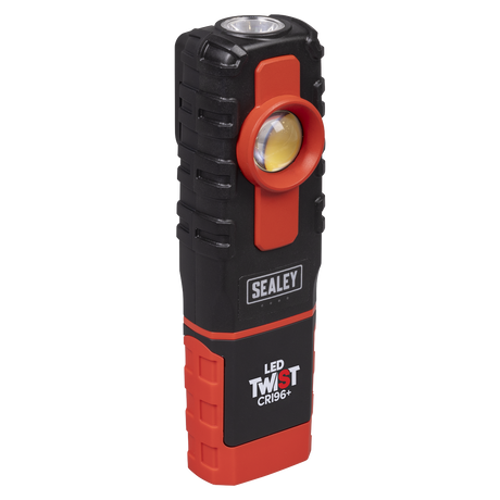 Sealey LED601CM LED Twist® Rechargeable Inspection Light 6W COB LED & 1W SMD LED Colour Match CRI 96+