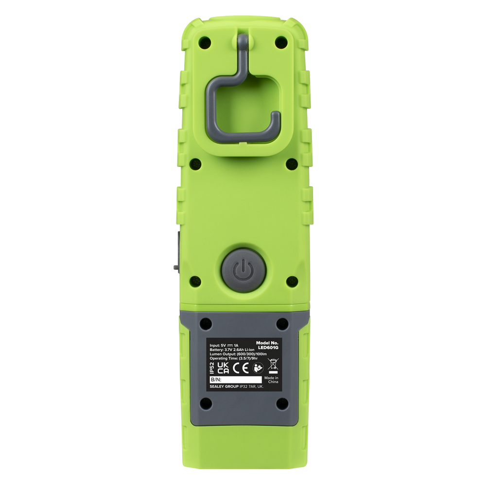 Sealey LED601G LED Twist® Rechargeable Inspection Light 5W COB & 1W SMD - additional view 10