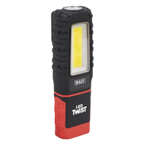 Sealey LED601 LED Twist® Rechargeable Inspection Light 5W COB & 1W SMD