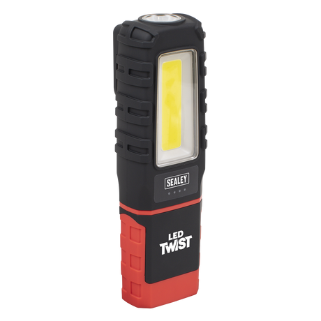 Sealey LED601 LED Twist® Rechargeable Inspection Light 5W COB & 1W SMD