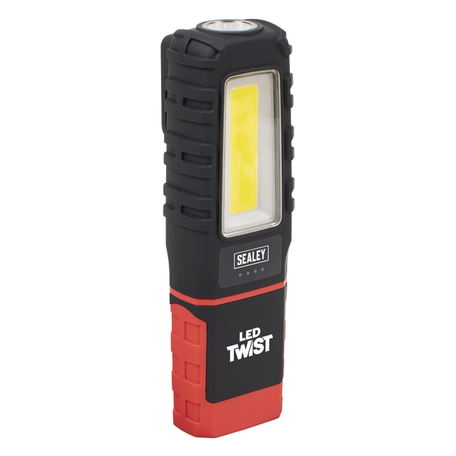 Sealey LED601 LED Twist® Rechargeable Inspection Light 5W COB & 1W SMD