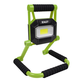 Sealey LEDFL10W Rechargeable Portable Fold Flat Floodlight 10W COB LED