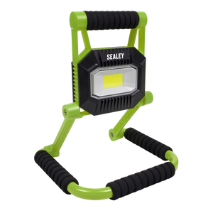 Sealey LEDFL10W Rechargeable Portable Fold Flat Floodlight 10W COB LED