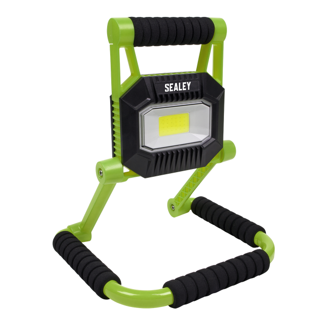 Sealey LEDFL10W Rechargeable Portable Fold Flat Floodlight 10W COB LED