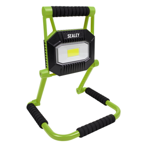 Sealey LEDFL20W Rechargeable Portable Fold Flat Floodlight 20W COB LED Lithium-ion
