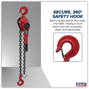 Sealey LH3000 Steel Lever Hoist 3000kg - additional view 2