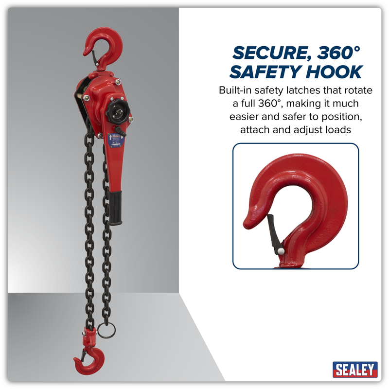 Sealey LH3000 Steel Lever Hoist 3000kg - additional view 2