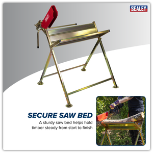 Sealey LSH150HD Heavy-Duty Sawhorse with Chainsaw Holder - additional view 7