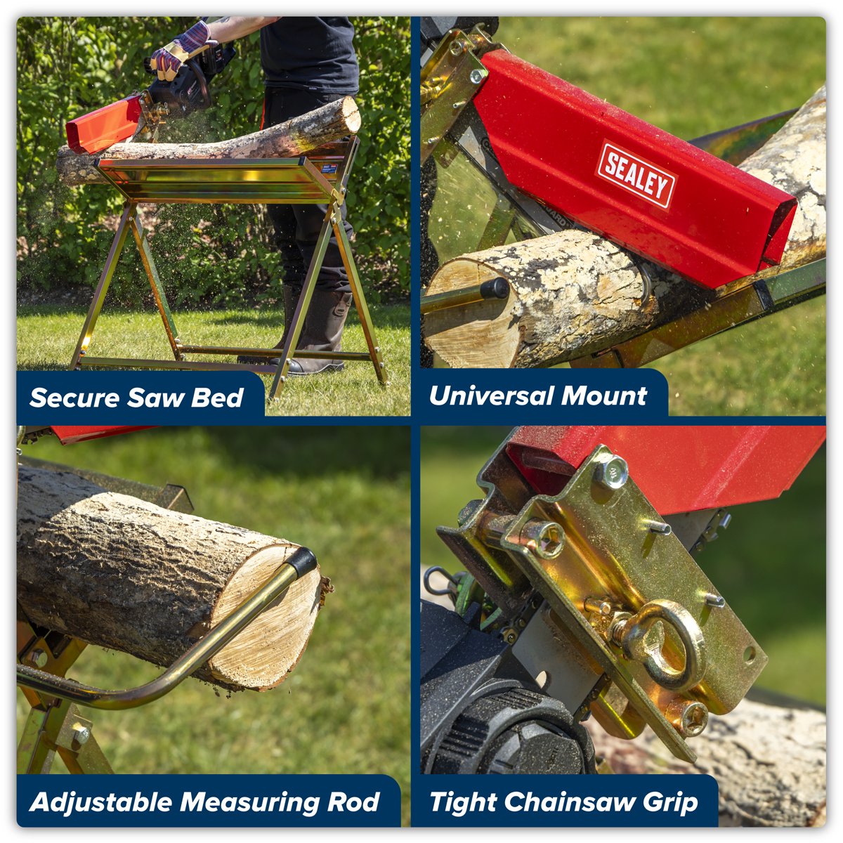 Sealey LSH150HD Heavy-Duty Sawhorse with Chainsaw Holder - additional view 6