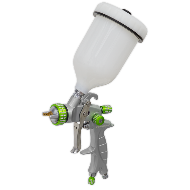 Sealey LVLP01 Premier Professional LVLP Gravity Feed Spray Gun 1.4mm Set-Up