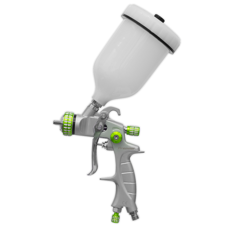 Sealey LVLP01 Premier Professional LVLP Gravity Feed Spray Gun 1.4mm Set-Up - additional view 3