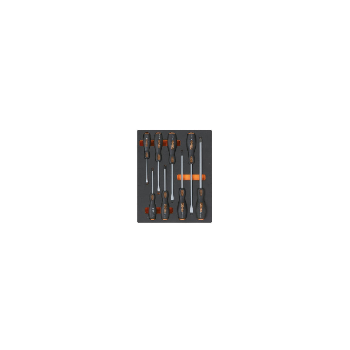 Beta Eva Foam Tray With 8 Steel Head Screwdrivers - M162