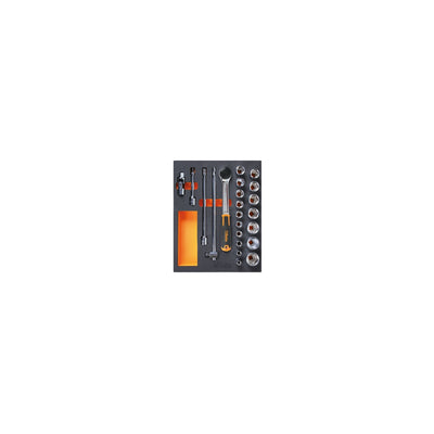 Beta Soft Foam Tray Socket Set With 22 Tools - M96