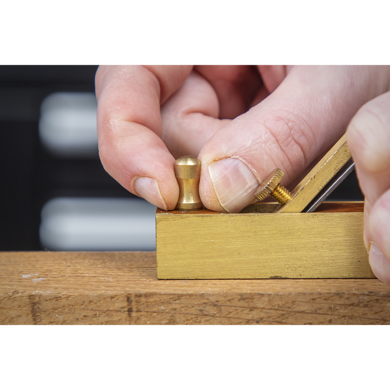 Sealey MBP03 Mini Brass Plane Set 3pc - additional view 8