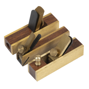 Sealey MBP03 Mini Brass Plane Set 3pc
