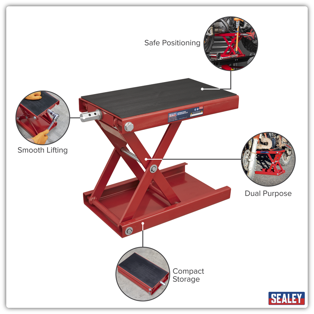 Sealey MC5908 Motorcycle Scissor Stand 450kg Capacity - additional view 14