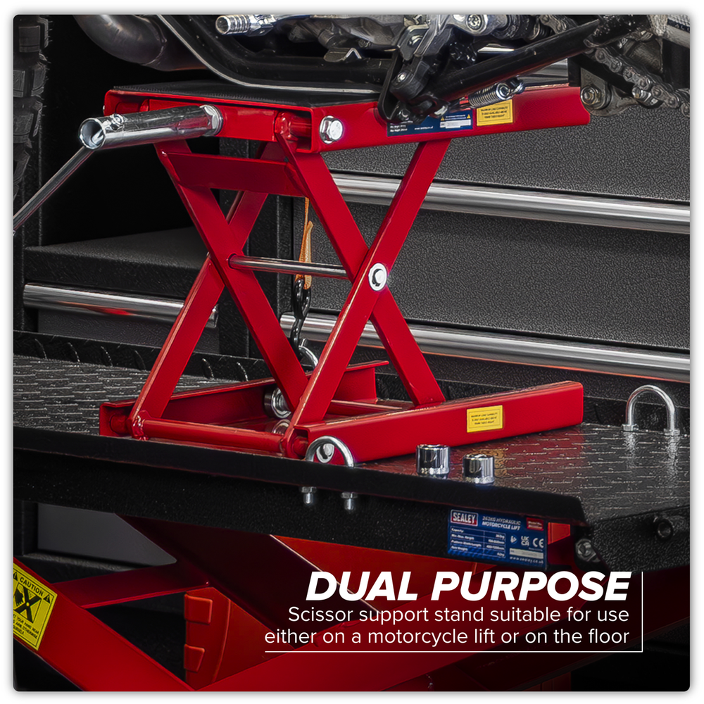 Sealey MC5908 Motorcycle Scissor Stand 450kg Capacity - additional view 12