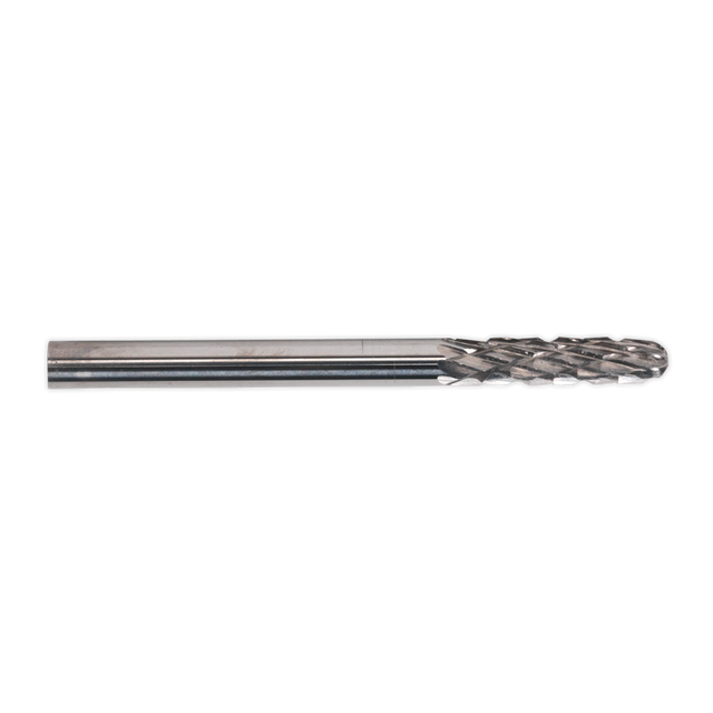 Sealey MCB002 Micro Carbide Burr Ball Nose Cylindrical 3mm - Pack of 3