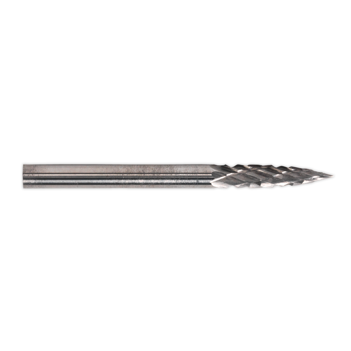 Sealey MCB005 Micro Carbide Burr Pointed Tree 3mm - Pack of 3
