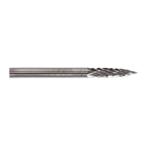 Sealey MCB005 Micro Carbide Burr Pointed Tree 3mm - Pack of 3