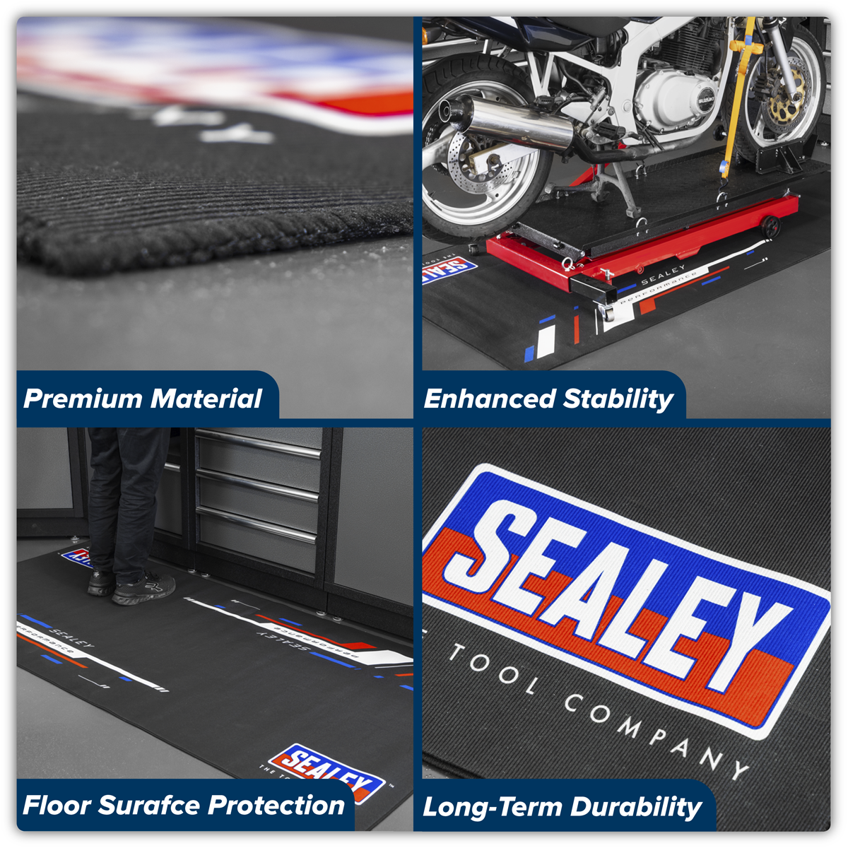 Sealey MCGM01 Motorcycle Garage Mat - additional view 2