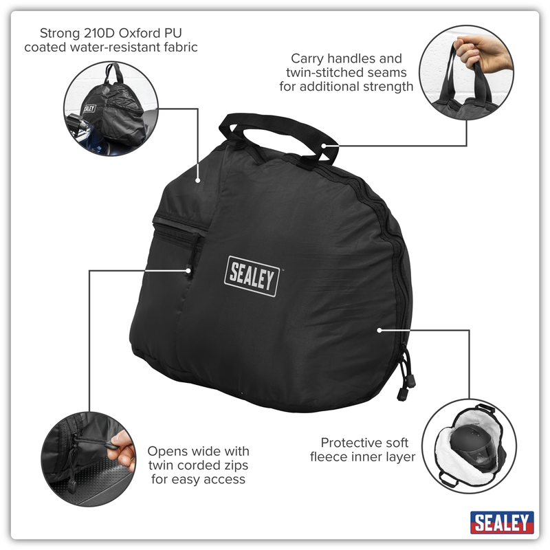 Sealey MCHB02 Fleece Lined Helmet Bag - Large - additional view 9