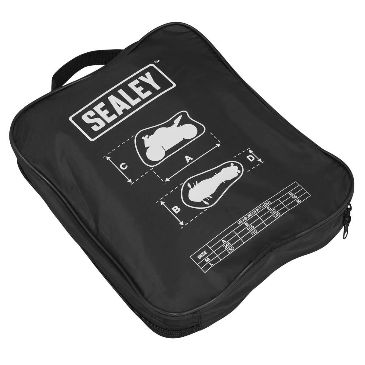 Sealey MCL Motorcycle Cover 2500 x 1100 x 1400mm - Large - additional view 4