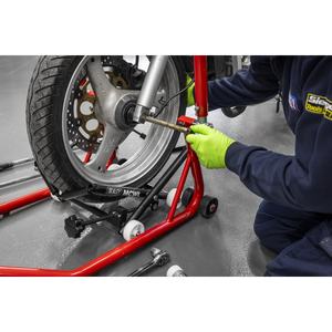 Sealey MCWL Motorcycle Wheel Adjustable Support with Rollers - additional view 3