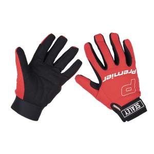 Sealey MG796L Premier Mechanic's Gloves Padded Palm - Large Pair