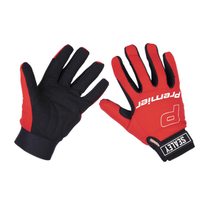 Sealey MG796XL Premier Mechanic's Gloves Padded Palm - Extra-Large Pair