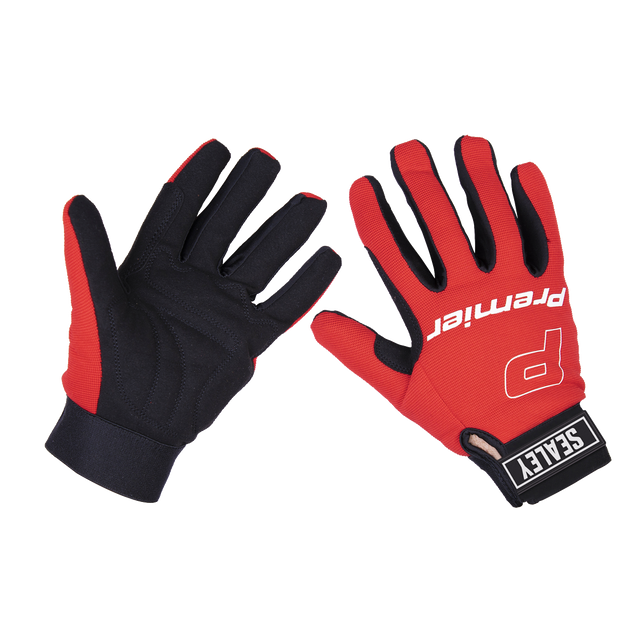 Sealey MG796XL Premier Mechanic's Gloves Padded Palm - Extra-Large Pair