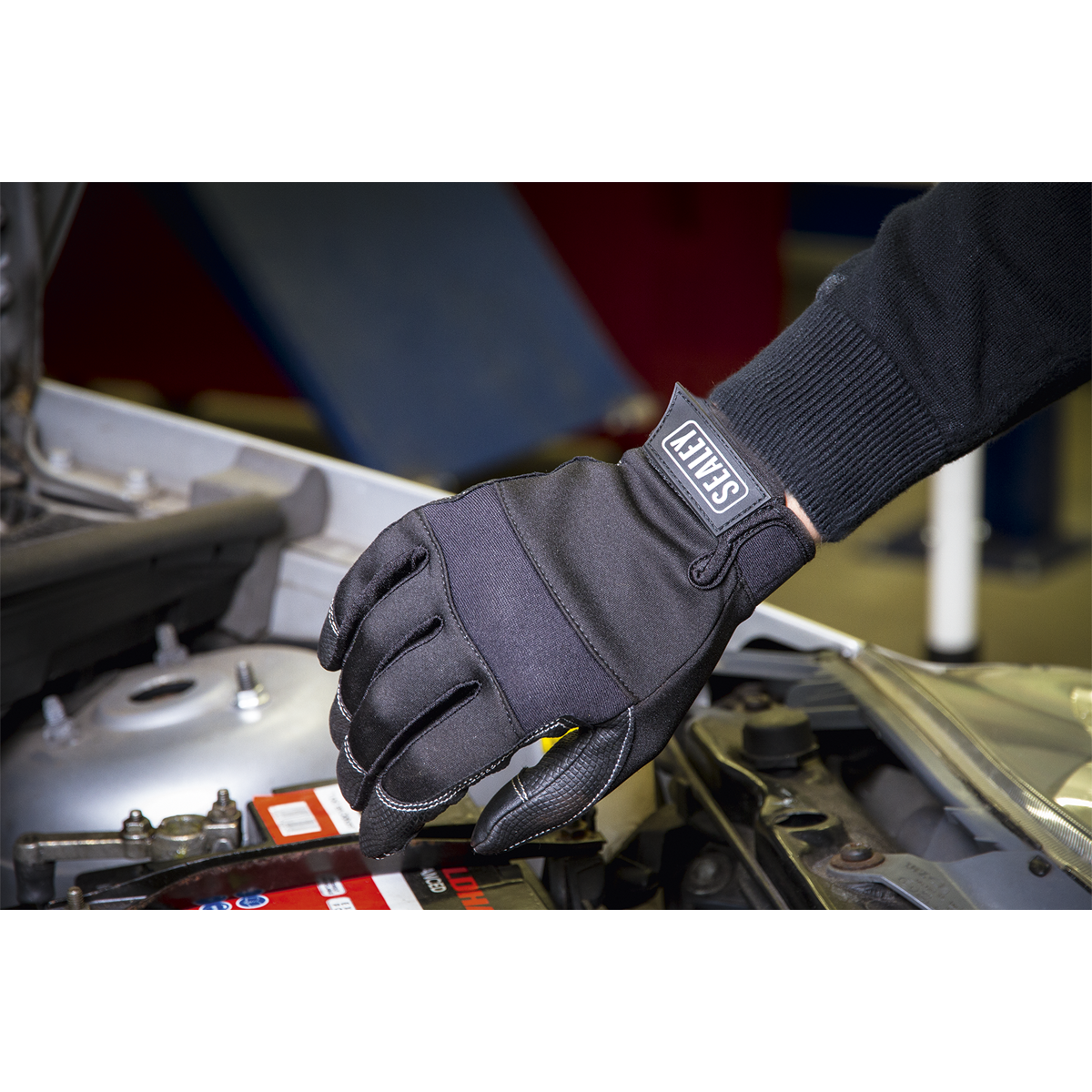 Sealey MG798L Premier Light Palm Tactouch Mechanic's Gloves (9) - Large - additional view 2