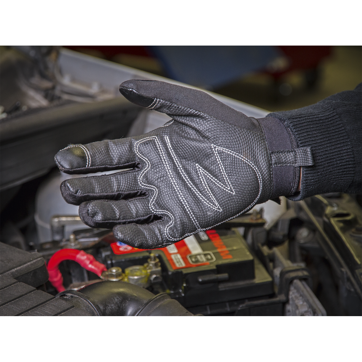 Sealey MG798L Premier Light Palm Tactouch Mechanic's Gloves (9) - Large - additional view 3