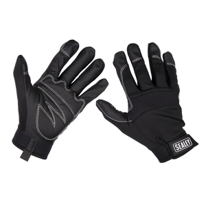 Sealey MG798L Premier Light Palm Tactouch Mechanic's Gloves (9) - Large