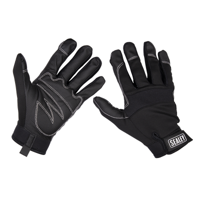 Sealey MG798L Premier Light Palm Tactouch Mechanic's Gloves (9) - Large