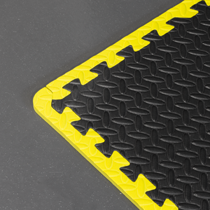 Sealey MIC1218Y3 Interlocking EVA Foam Workshop Mat Set with Hi-Vis Edges 1240 x 1825mm - additional view 2