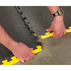 Sealey MIC1218Y3 Interlocking EVA Foam Workshop Mat Set with Hi-Vis Edges 1240 x 1825mm - additional view 14
