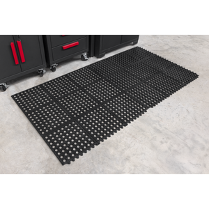 Sealey MIC9292 Interlocking Anti-Fatigue Matting 920 x 920mm - additional view 5