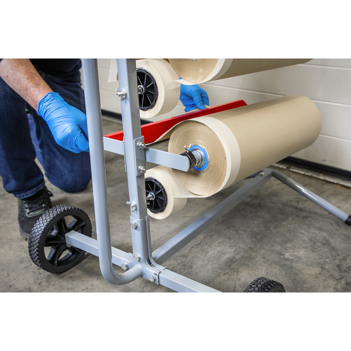Sealey MK63 Masking Paper Dispenser Tree 2 x 300mm & 2 x 450mm Rolls - additional view 9