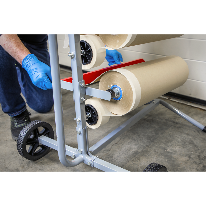 Sealey MK63 Masking Paper Dispenser Tree 2 x 300mm & 2 x 450mm Rolls - additional view 9