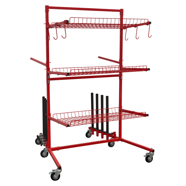 Sealey MK75 Parts Cart with Panel Train