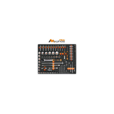 Beta Eva Foam Tray With Long 1/4 Inch And 1/2 Inch Sockets - MM100MH
