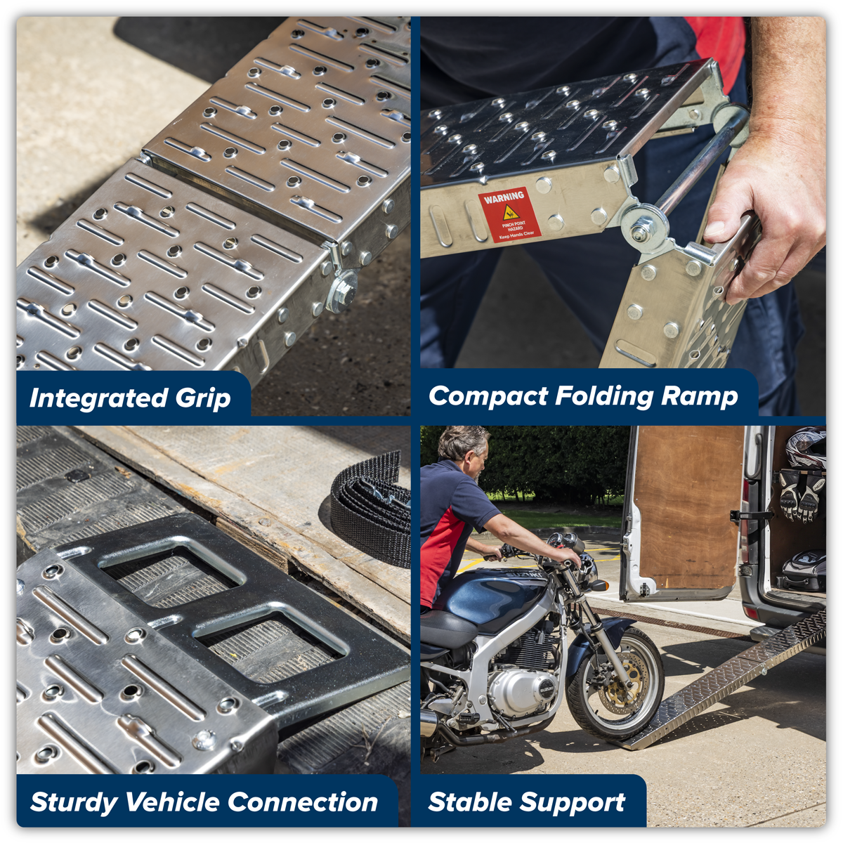Sealey MR270 Stainless Steel Loading Ramp 270kg Capacity - additional view 8