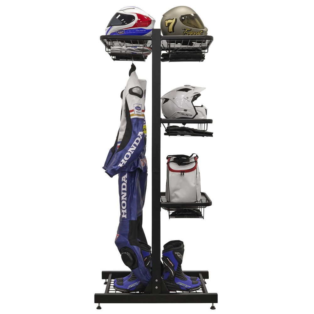 Sealey MS081FS2 Freestanding Motorcycle Helmet & Gear Storage - additional view 8