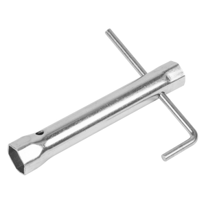 Sealey MS158 Long Reach Double End Spark Plug Box Spanner with L-Bar 17/21mm - additional view 2
