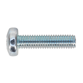 Sealey MSP520 Zinc Plated Pan Head Pozi Machine Screw M5 x 20mm, DIN 7985Z - Pack of 100