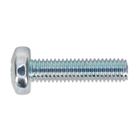 Sealey MSP520 Zinc Plated Pan Head Pozi Machine Screw M5 x 20mm, DIN 7985Z - Pack of 100